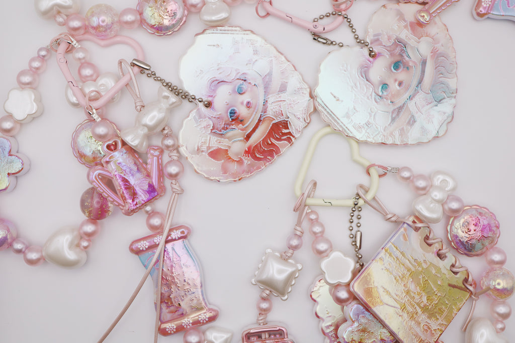 Pink S.Pearl Charm